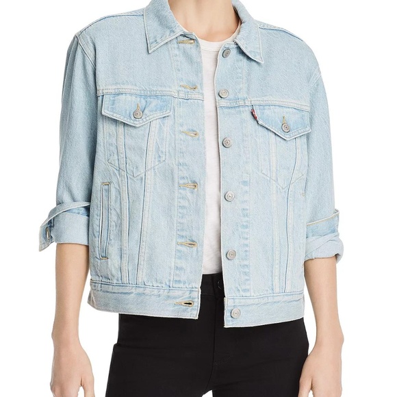 levi's ex boyfriend trucker jacket soft as butter